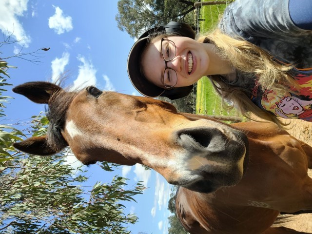 pic of Jess and Floss the horse